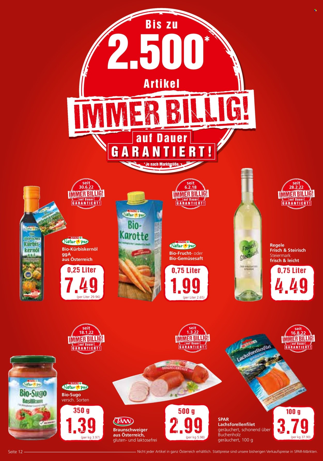 Angebote INTERSPAR - 20.10.2022 - 2.11.2022. Seite 12