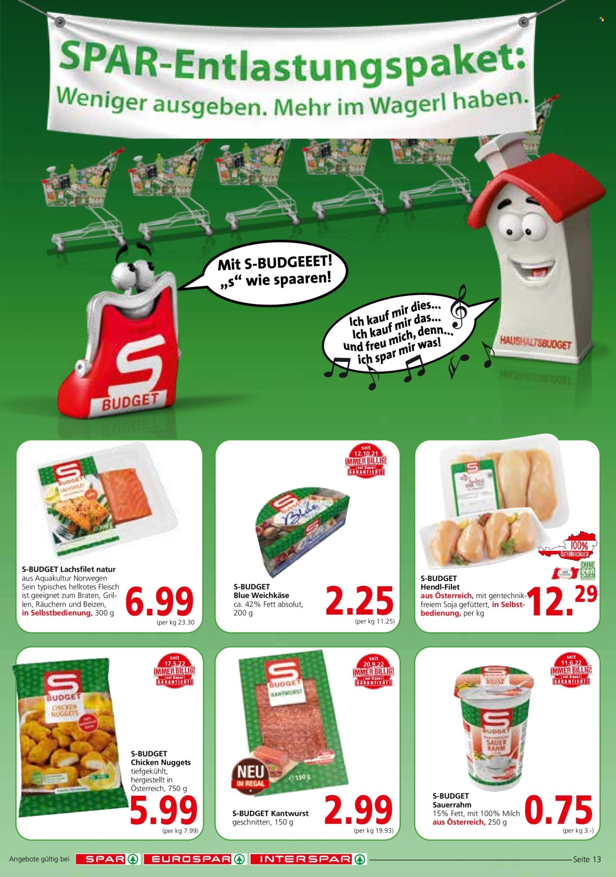 Angebote INTERSPAR - 20.10.2022 - 2.11.2022. Seite 13