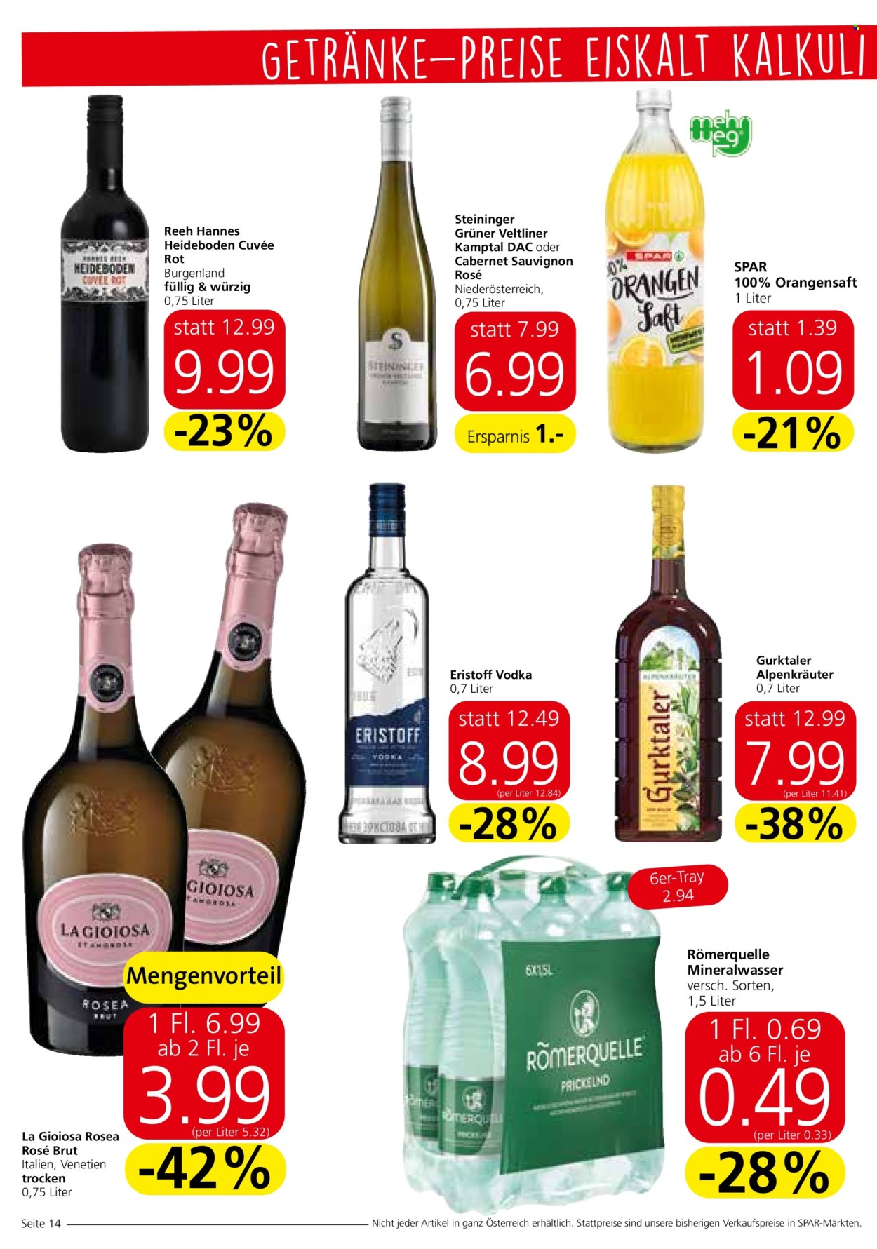 Angebote INTERSPAR - 20.10.2022 - 2.11.2022. Seite 14