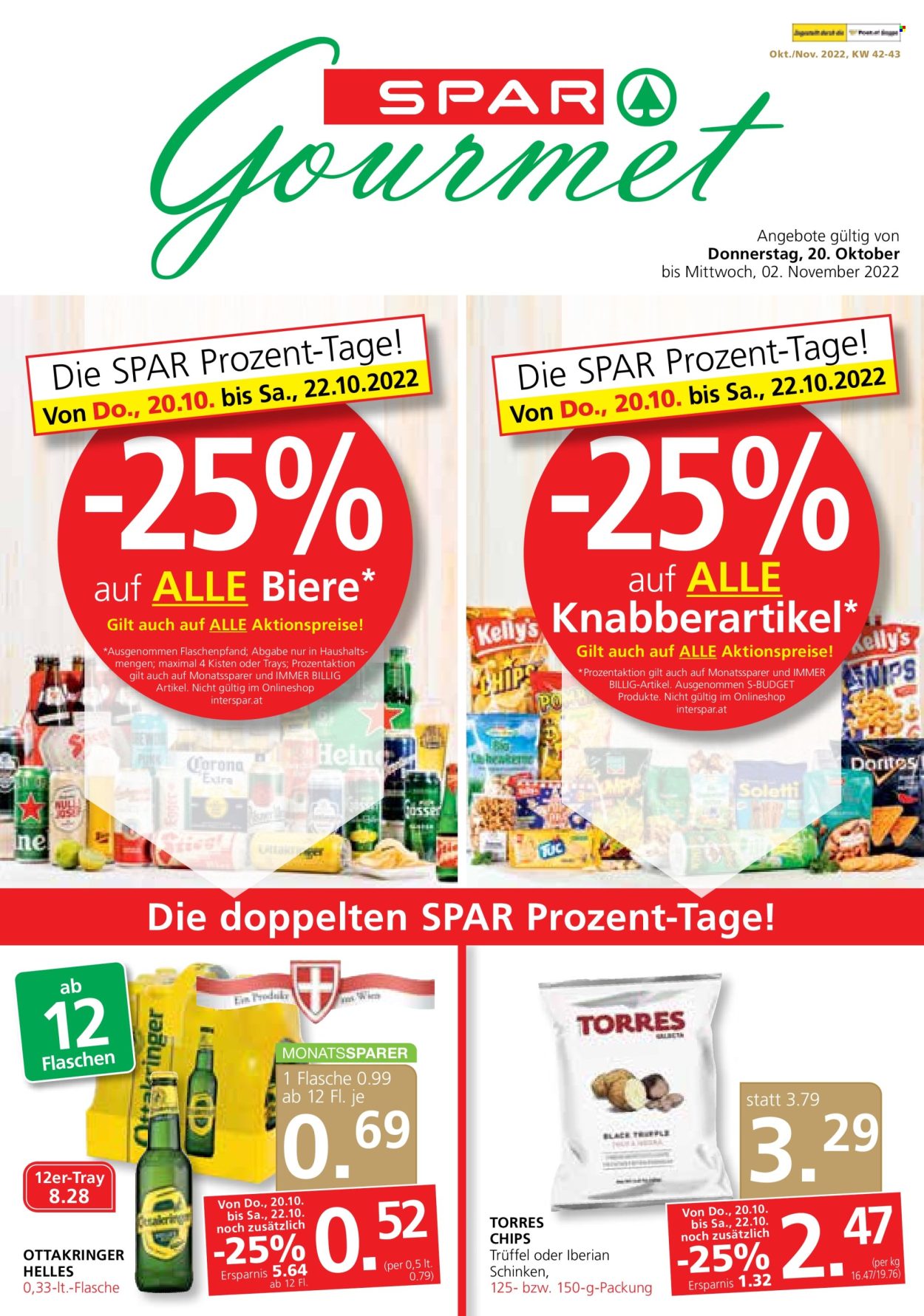 Angebote SPAR - 20.10.2022 - 2.11.2022. Seite 1