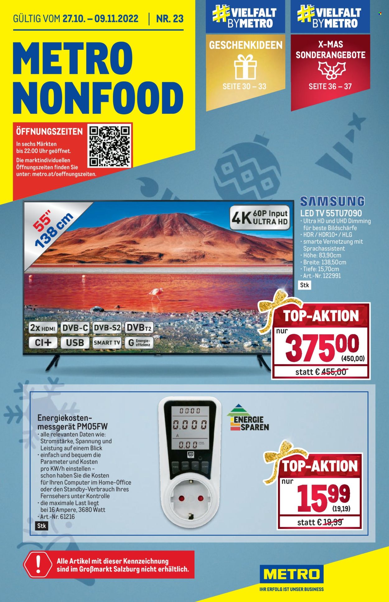 Angebote Metro - 27.10.2022 - 9.11.2022. Seite 1