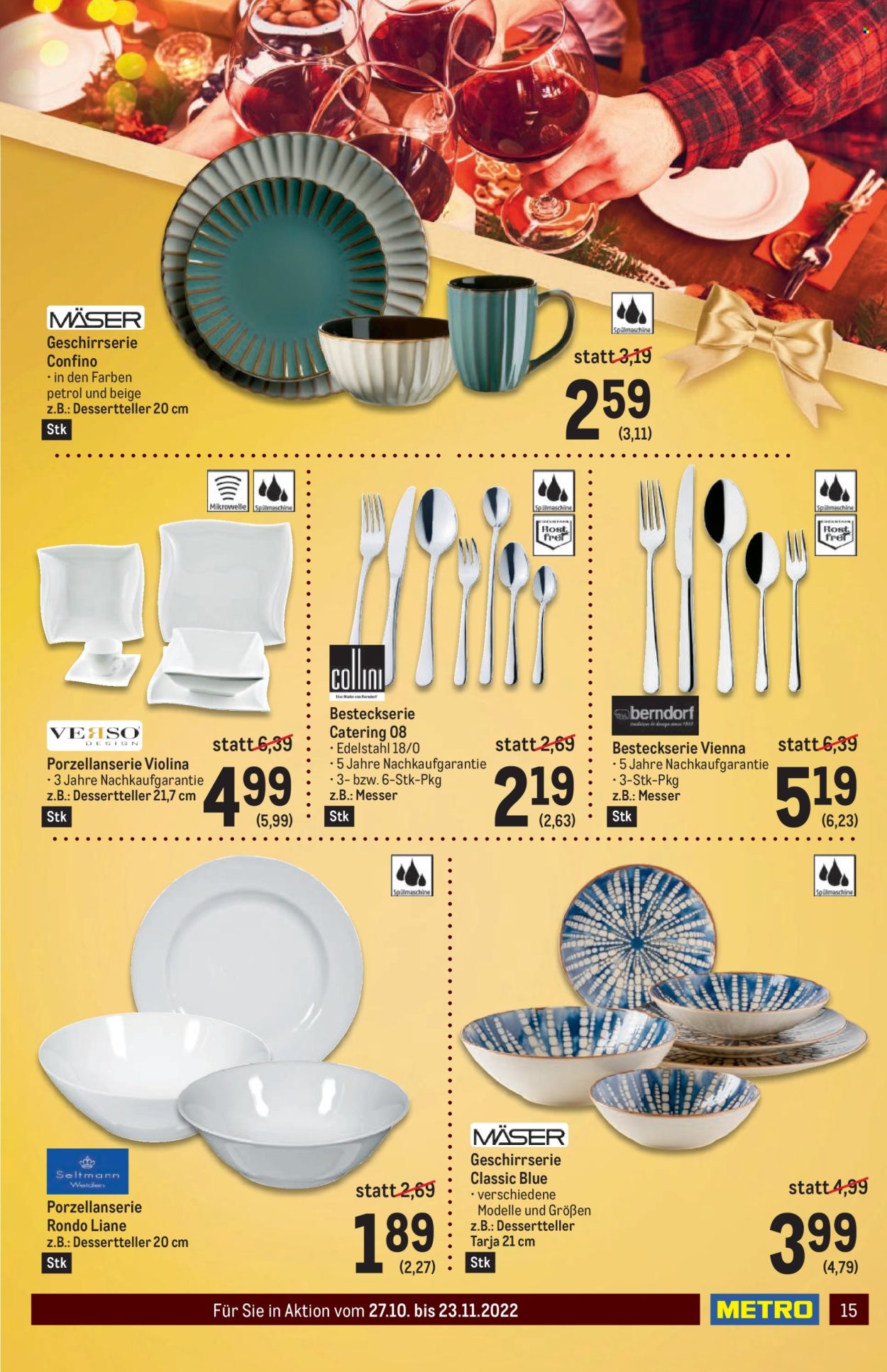 Angebote Metro - 27.10.2022 - 23.11.2022. Seite 15