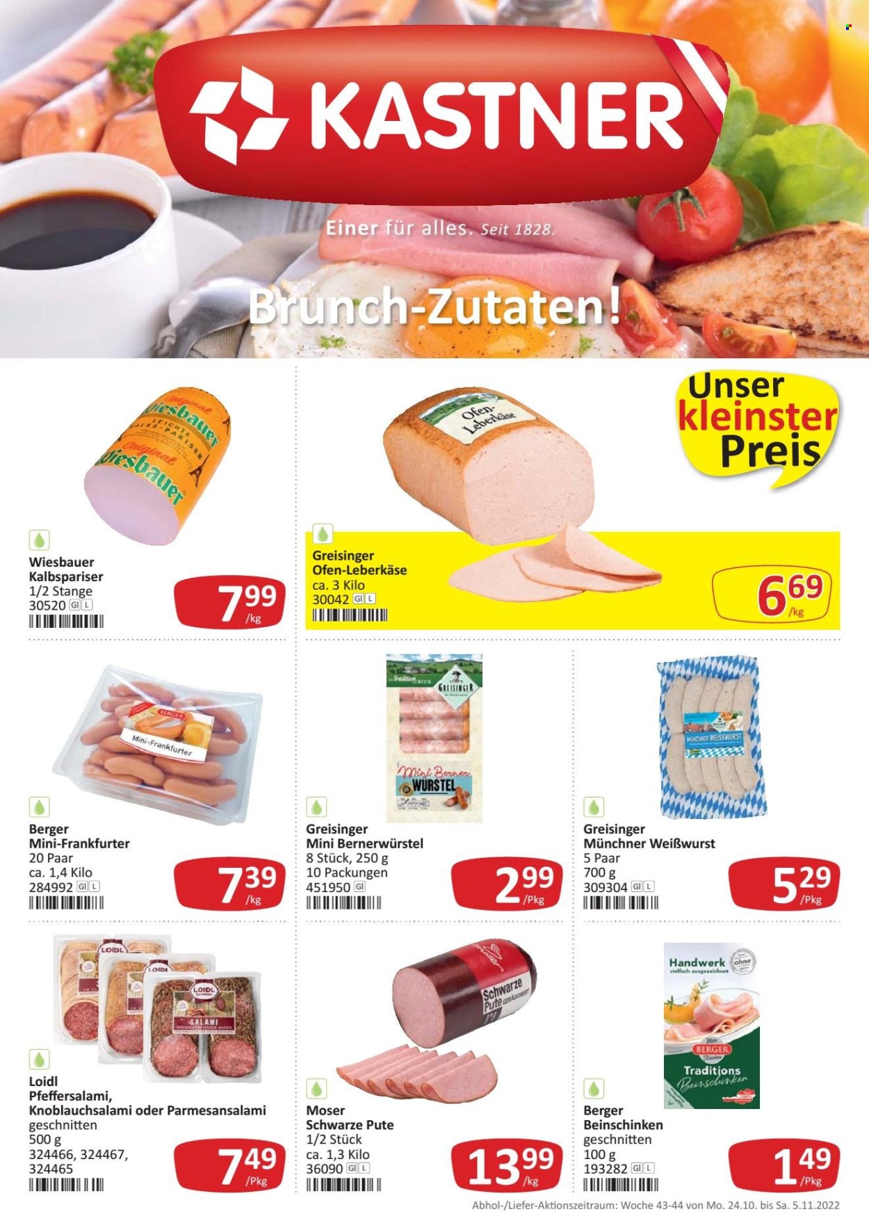 Angebote KASTNER - 24.10.2022 - 5.11.2022. Seite 1