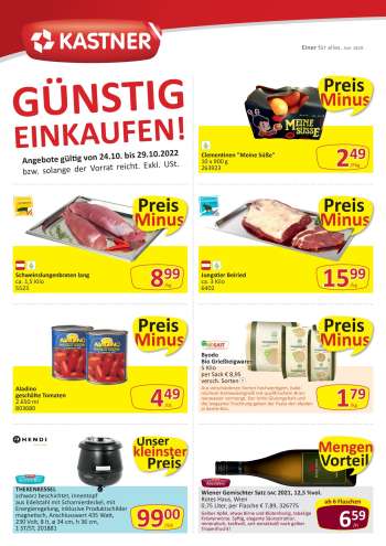 Angebote KASTNER - 24.10.2022 - 29.10.2022.