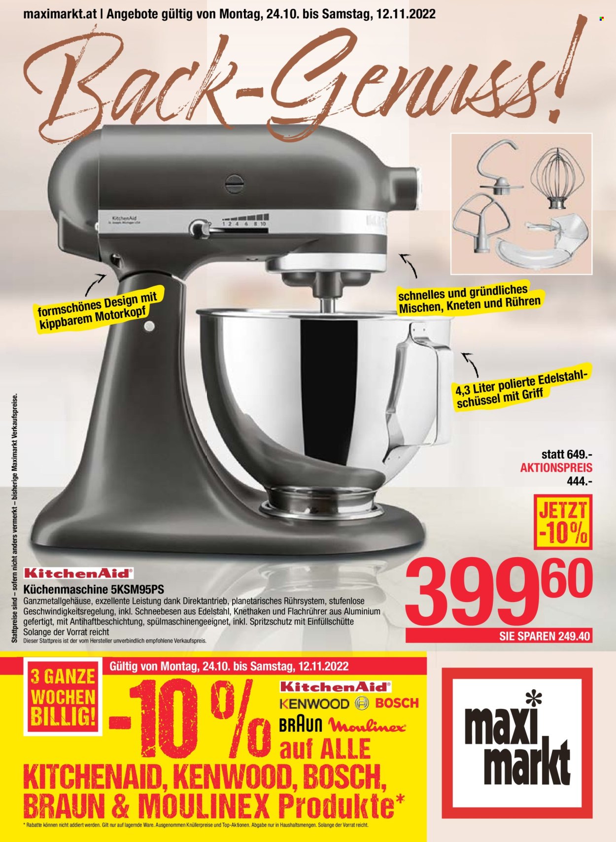 Angebote Maximarkt - 24.10.2022 - 12.11.2022. Seite 1