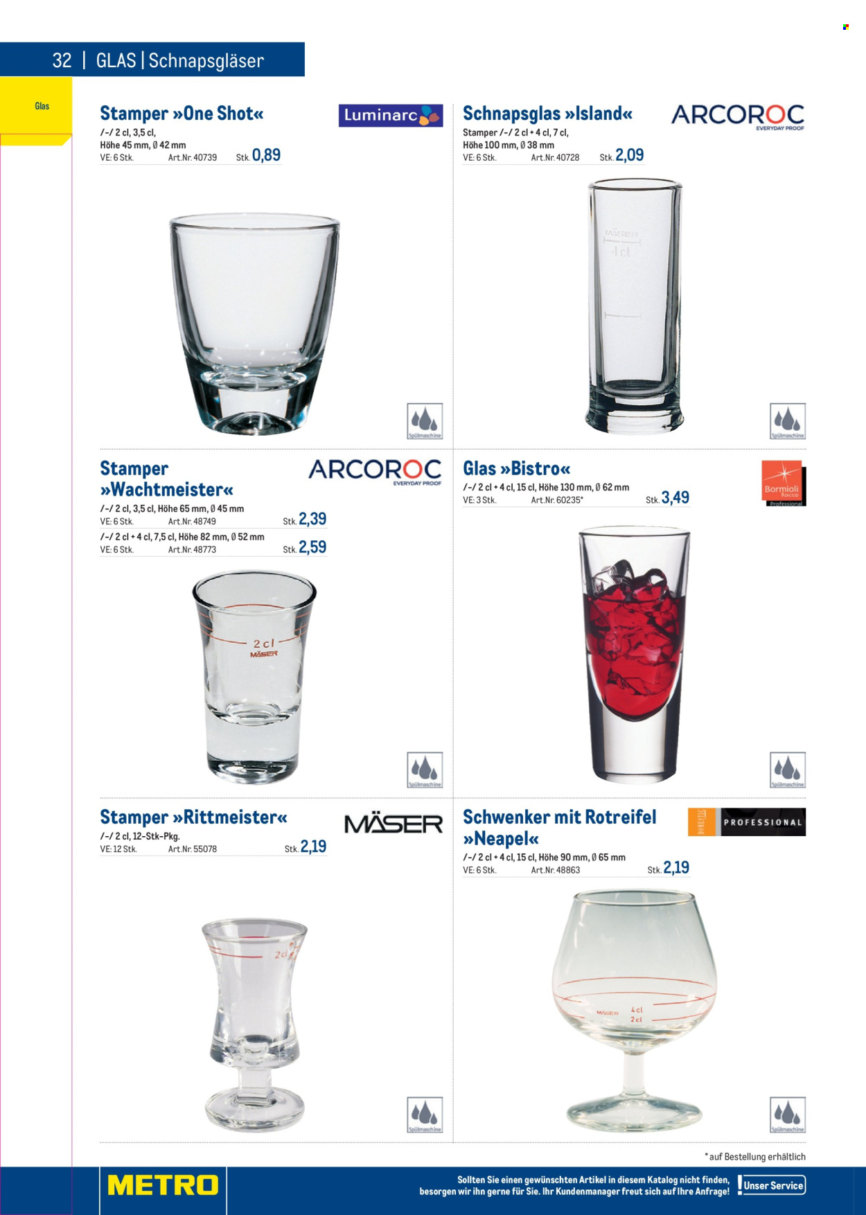 Angebote Metro. Seite 32