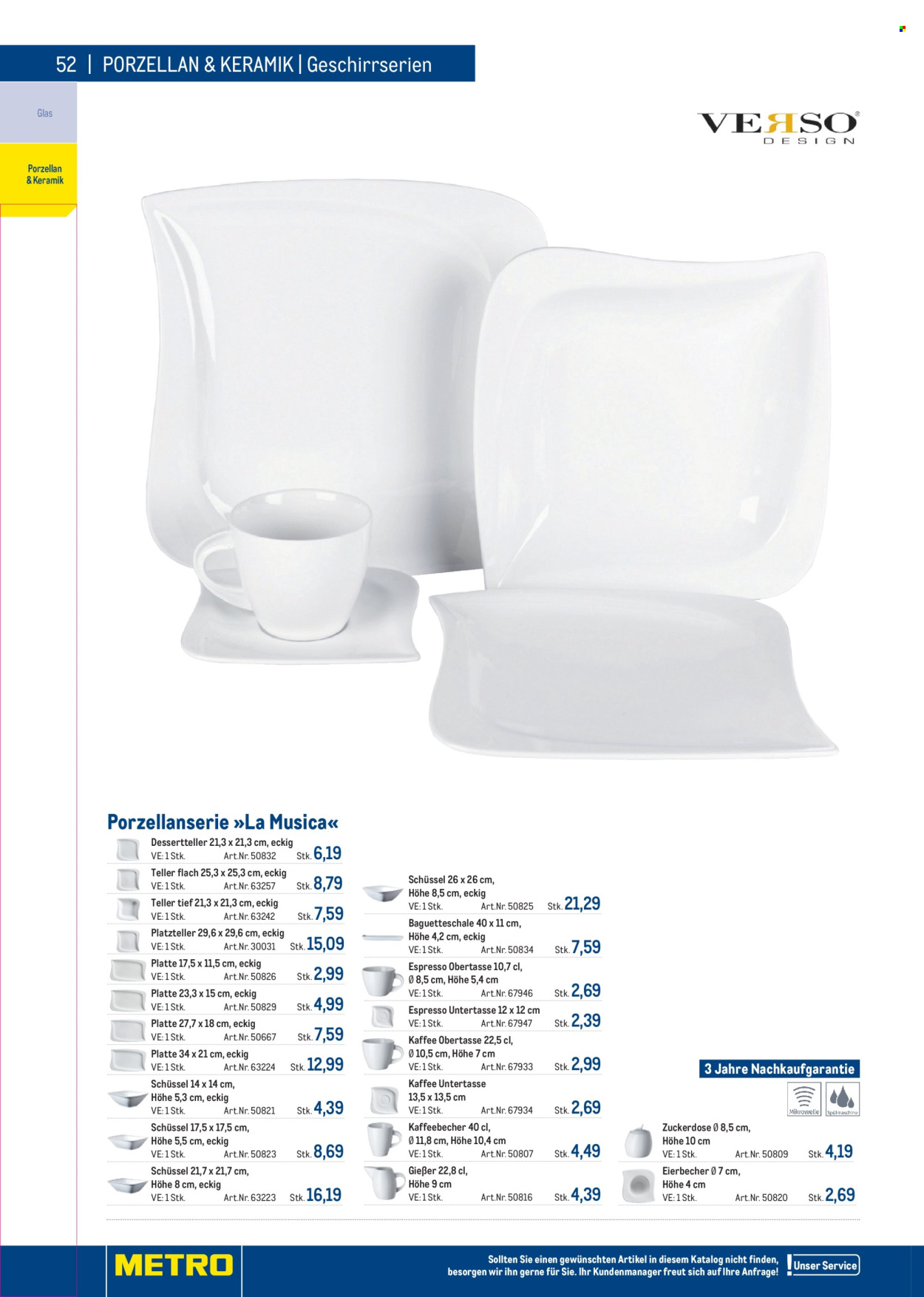Angebote Metro. Seite 52