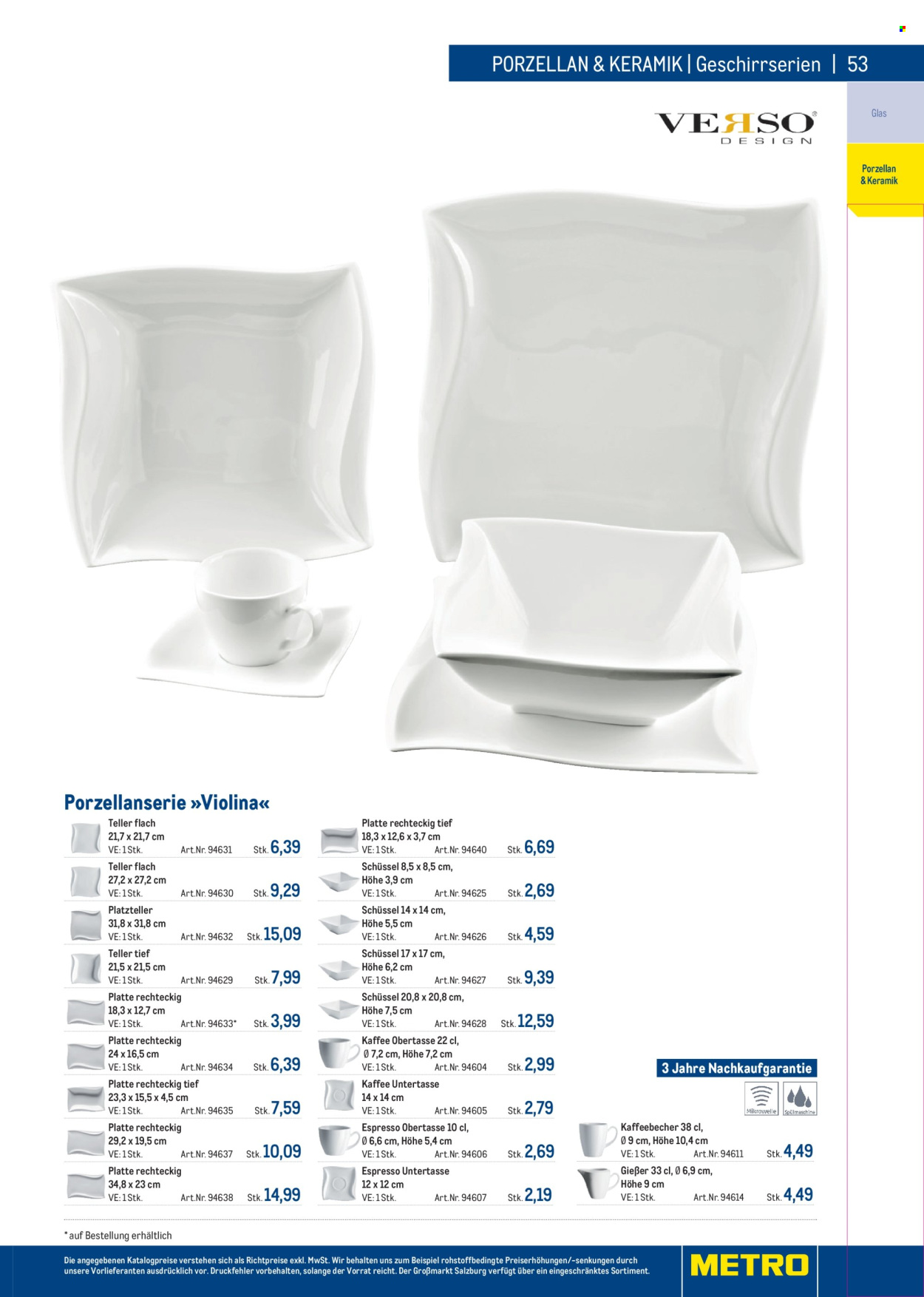 Angebote Metro. Seite 53
