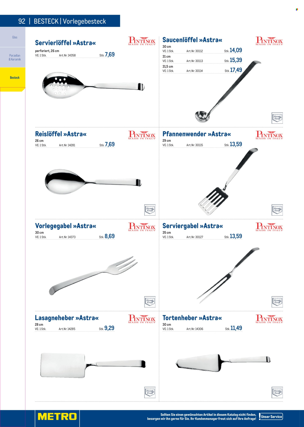 Angebote Metro. Seite 92