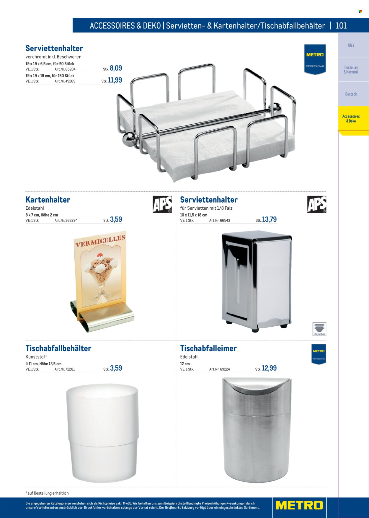 Angebote Metro. Seite 101