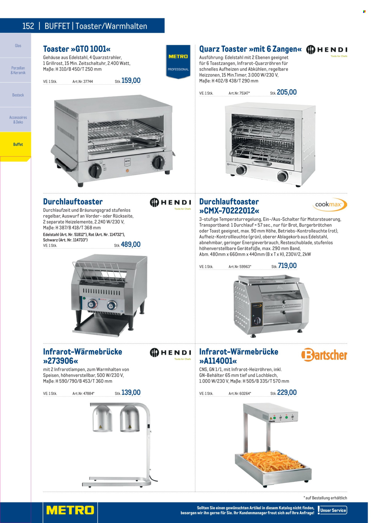 Angebote Metro. Seite 152
