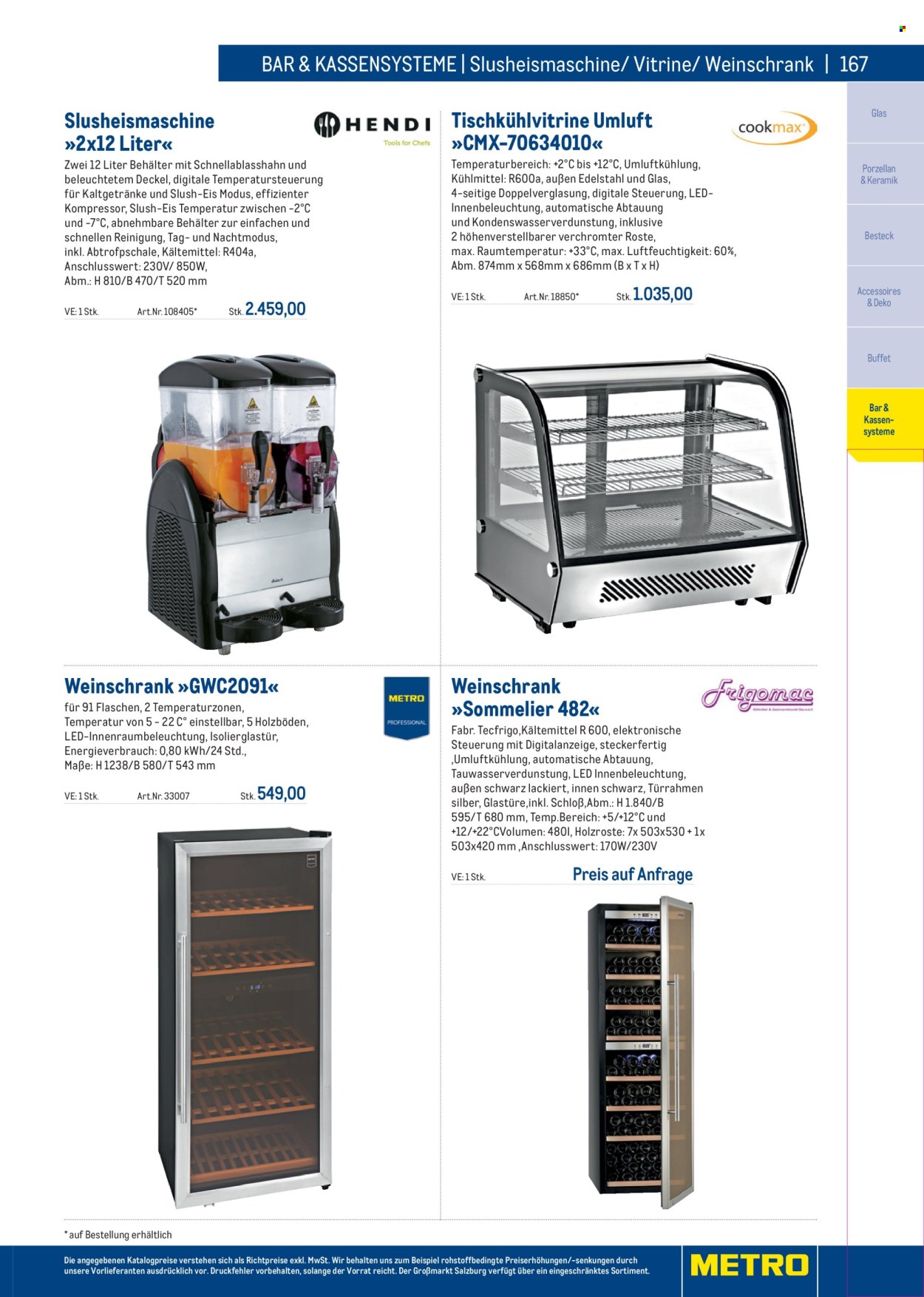 Angebote Metro. Seite 167