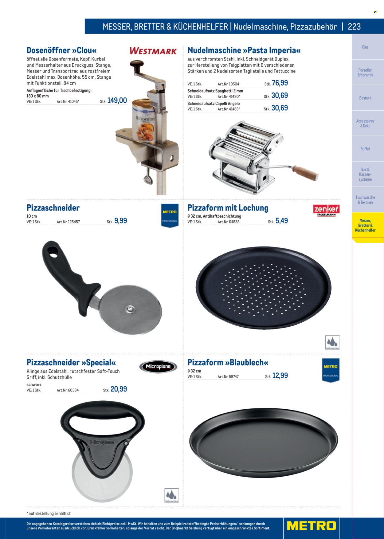 Angebote Metro. Seite 223