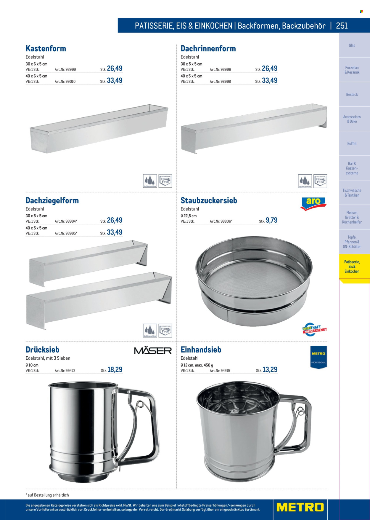 Angebote Metro. Seite 251