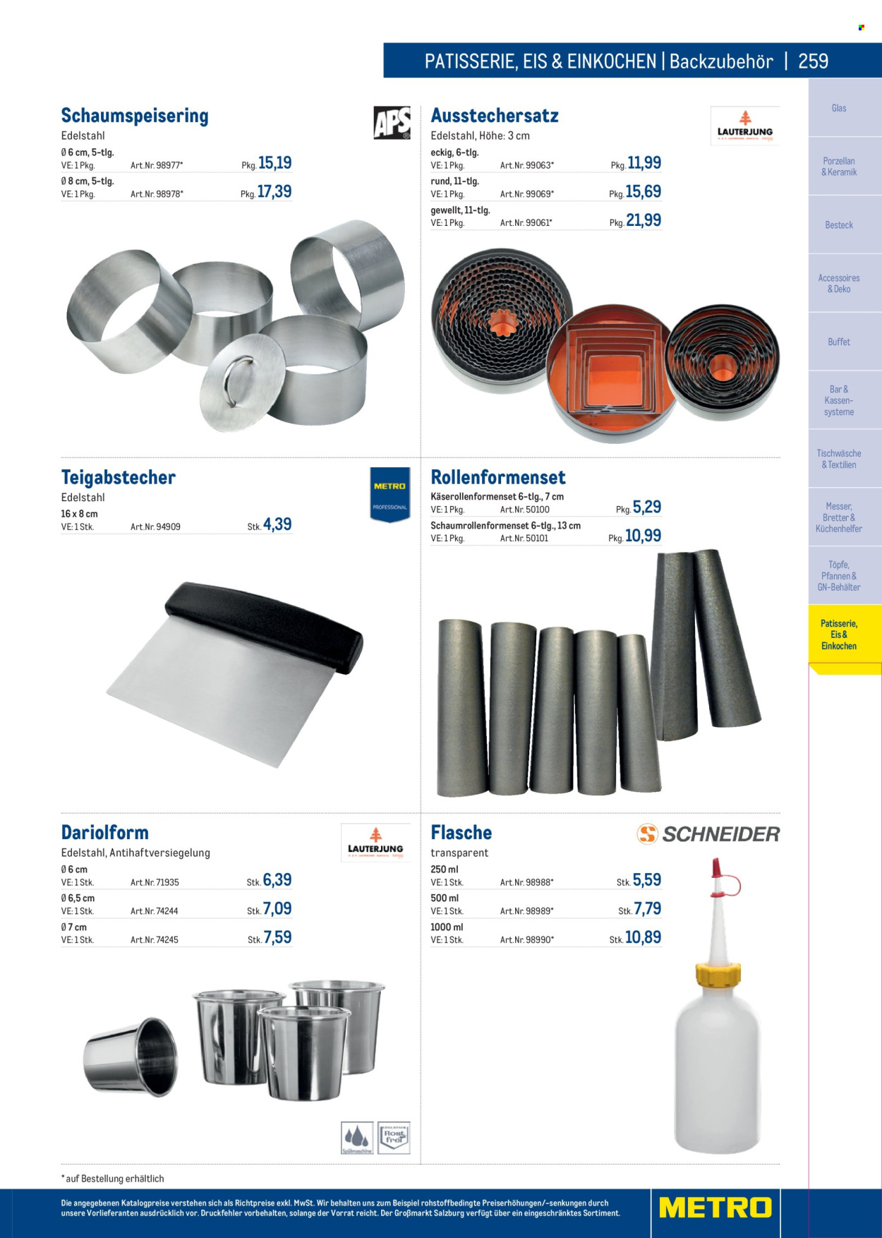 Angebote Metro. Seite 259
