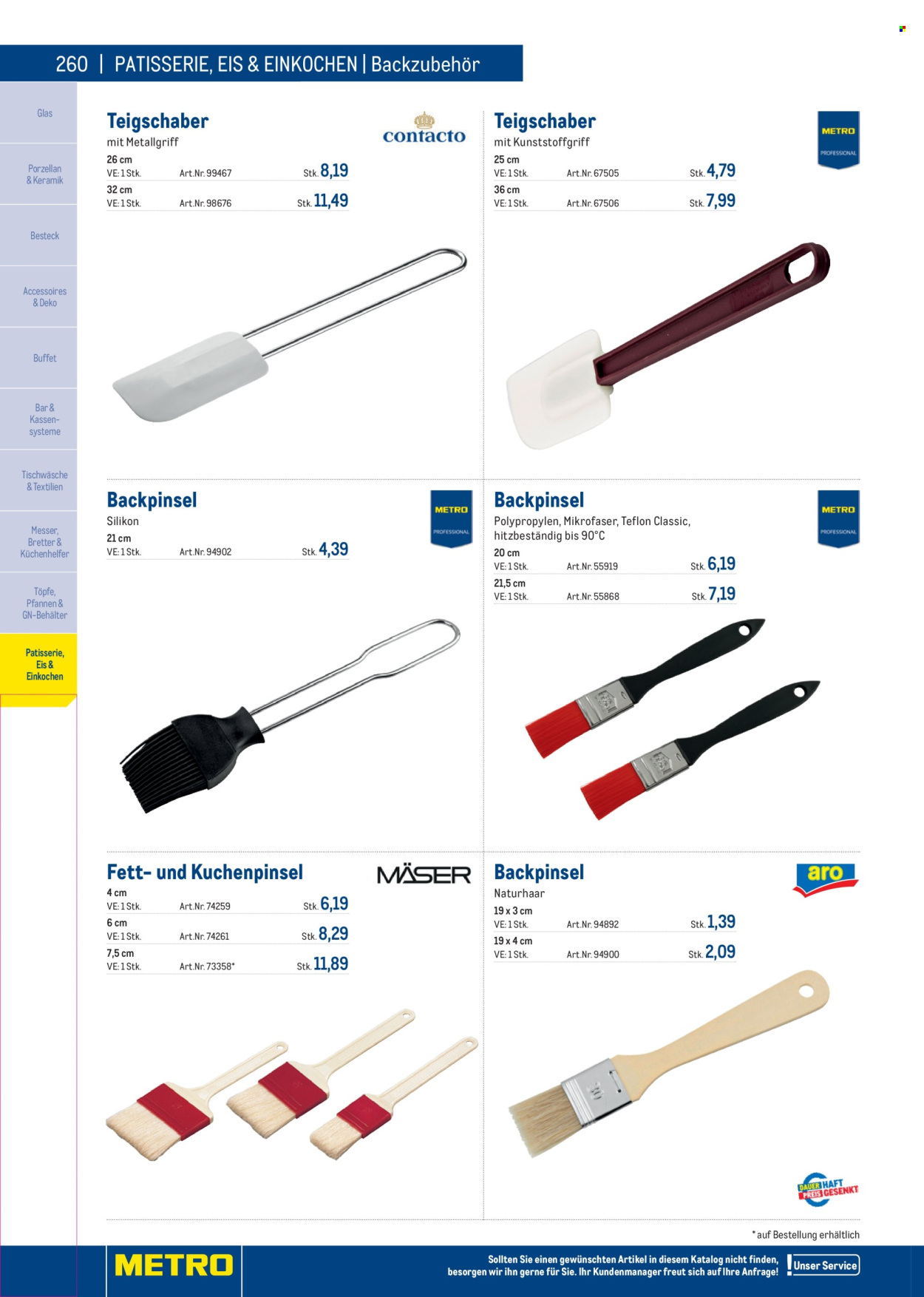 Angebote Metro. Seite 260