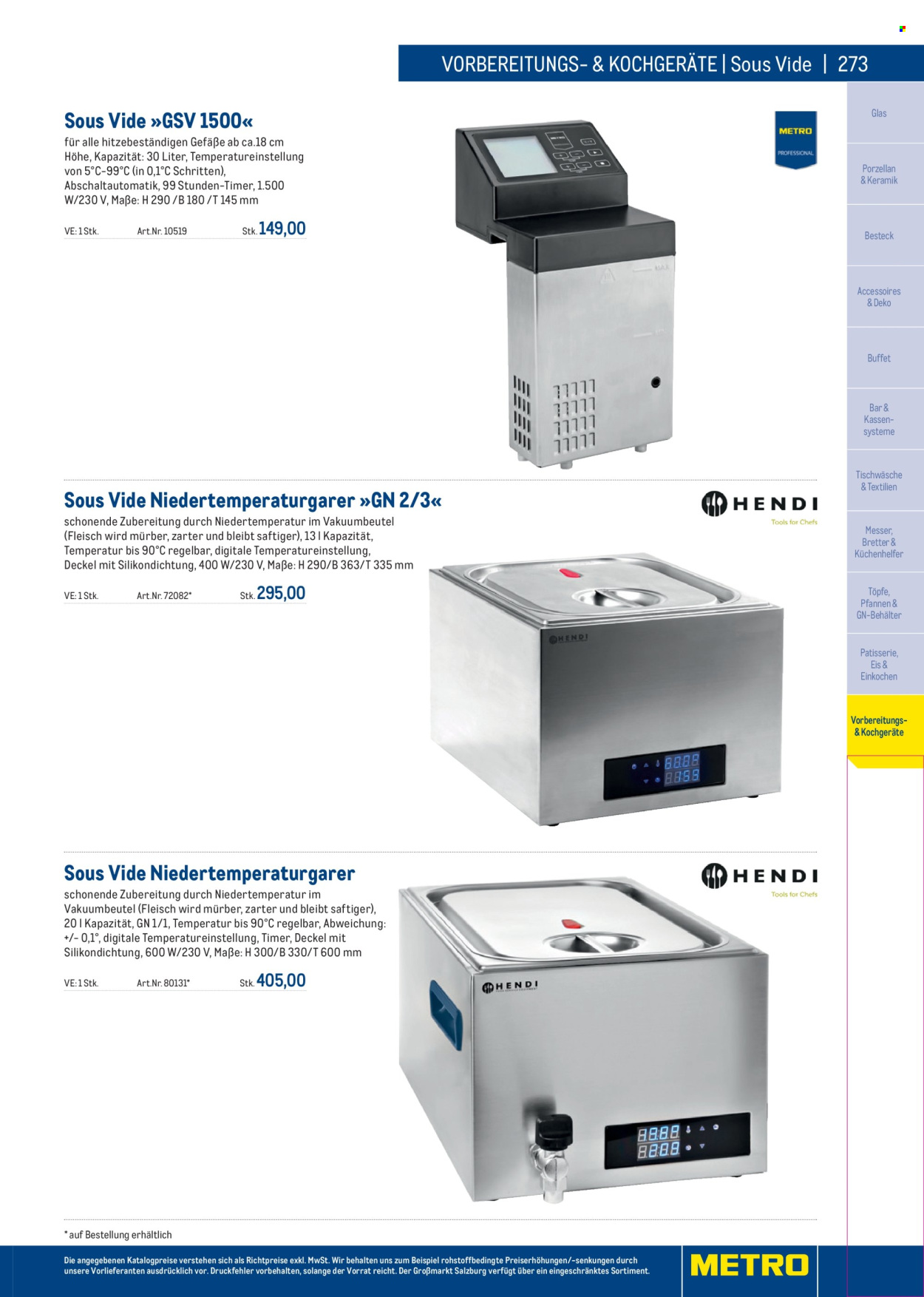Angebote Metro. Seite 273