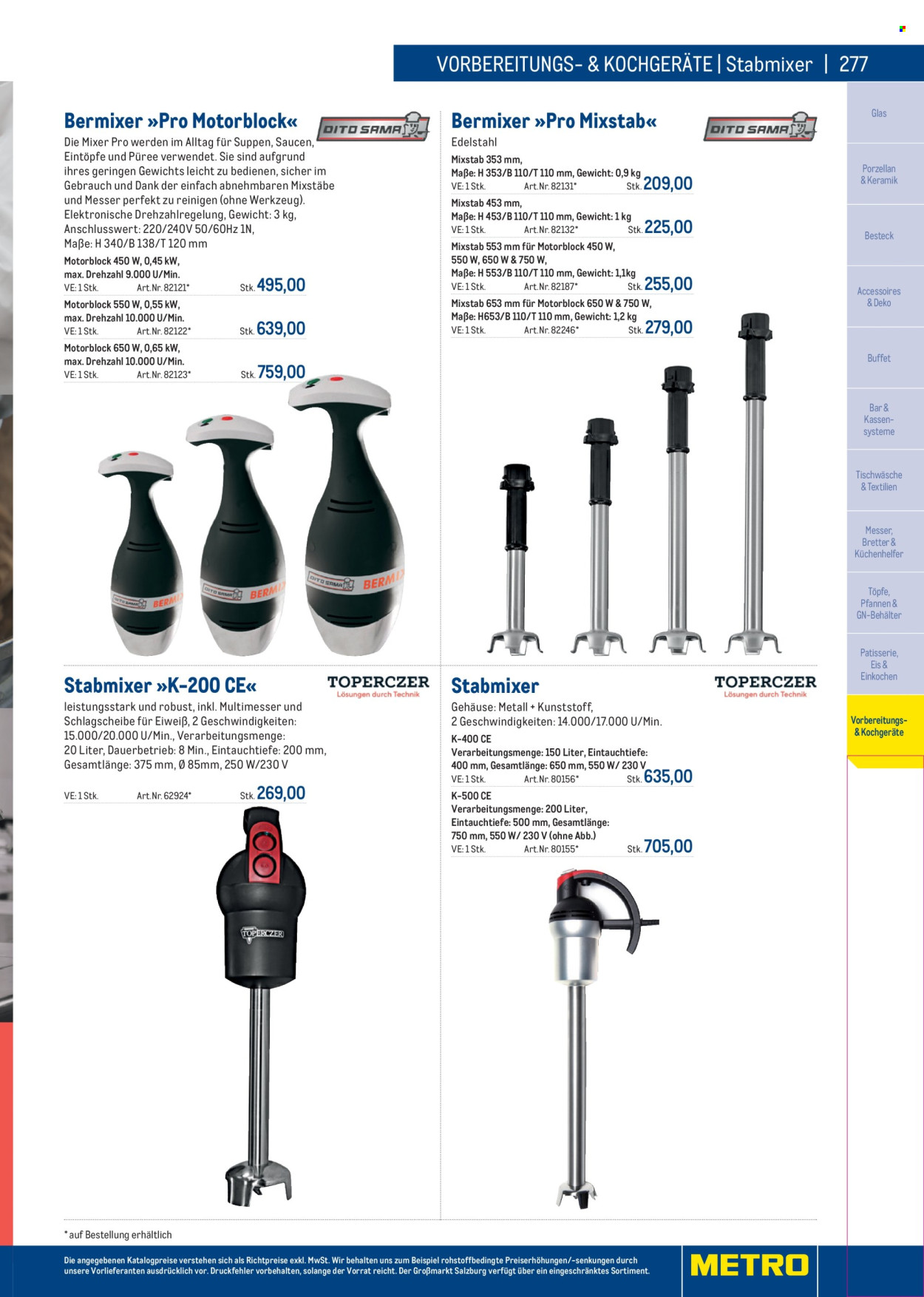Angebote Metro. Seite 277