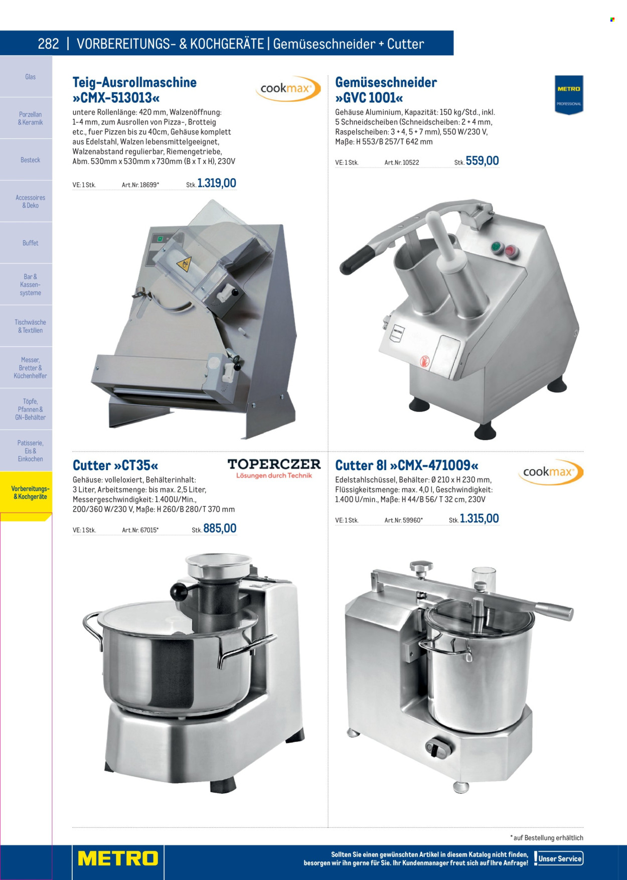 Angebote Metro. Seite 282