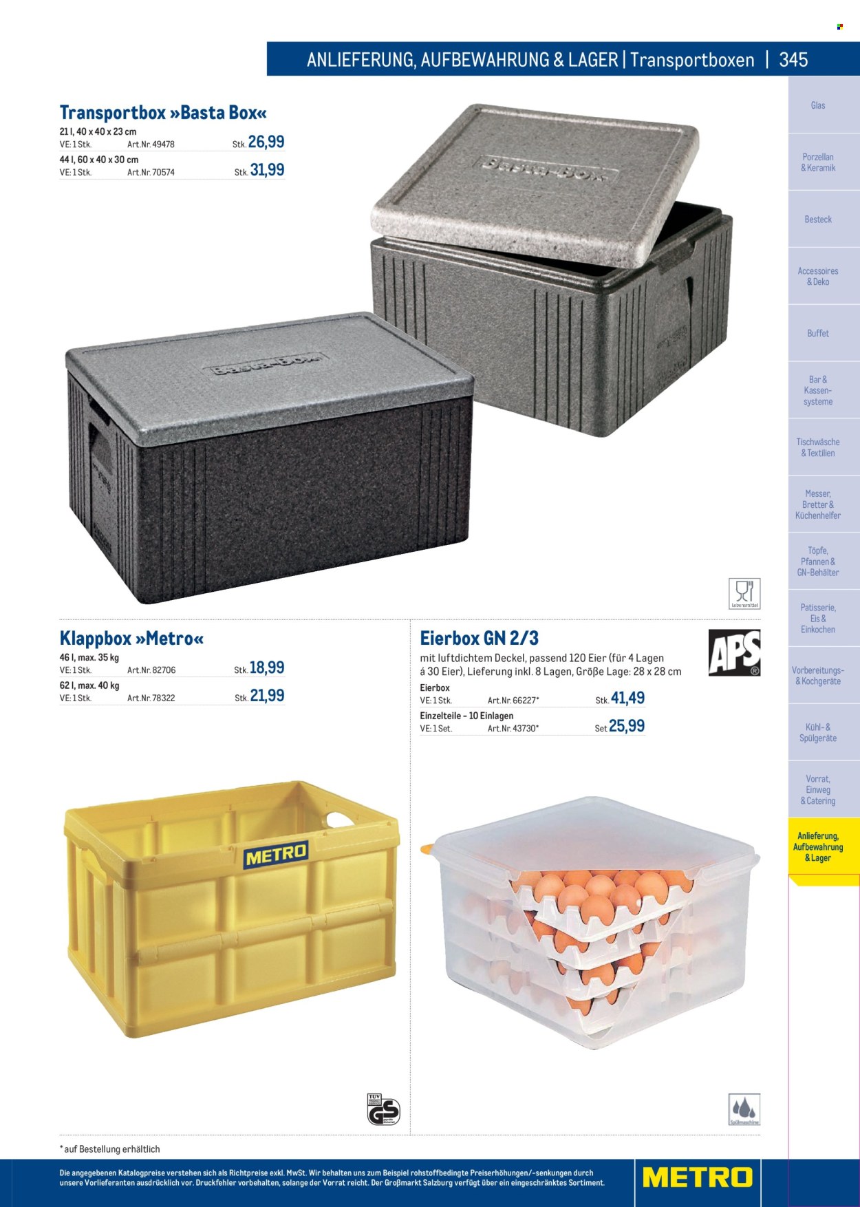 Angebote Metro. Seite 345
