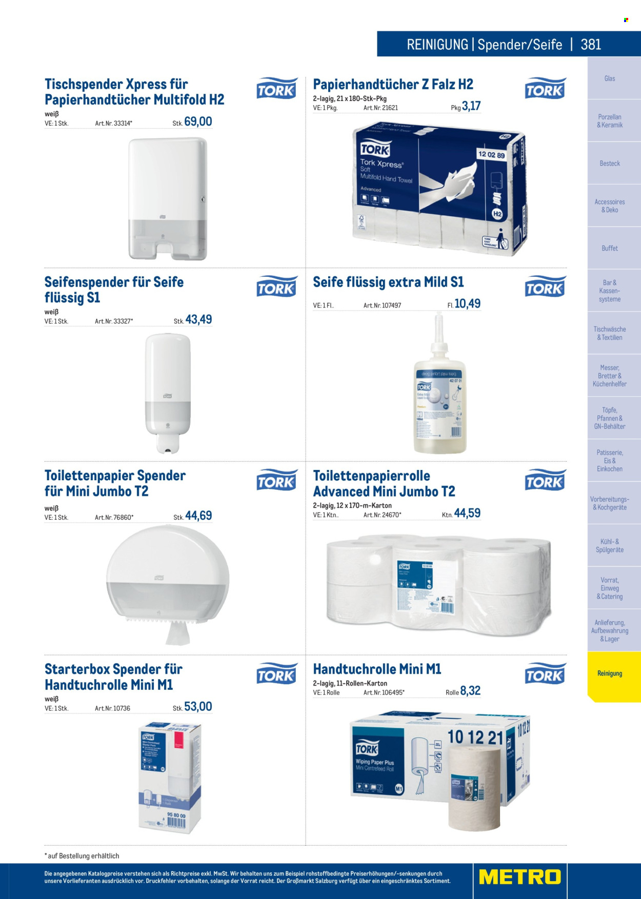 Angebote Metro. Seite 381