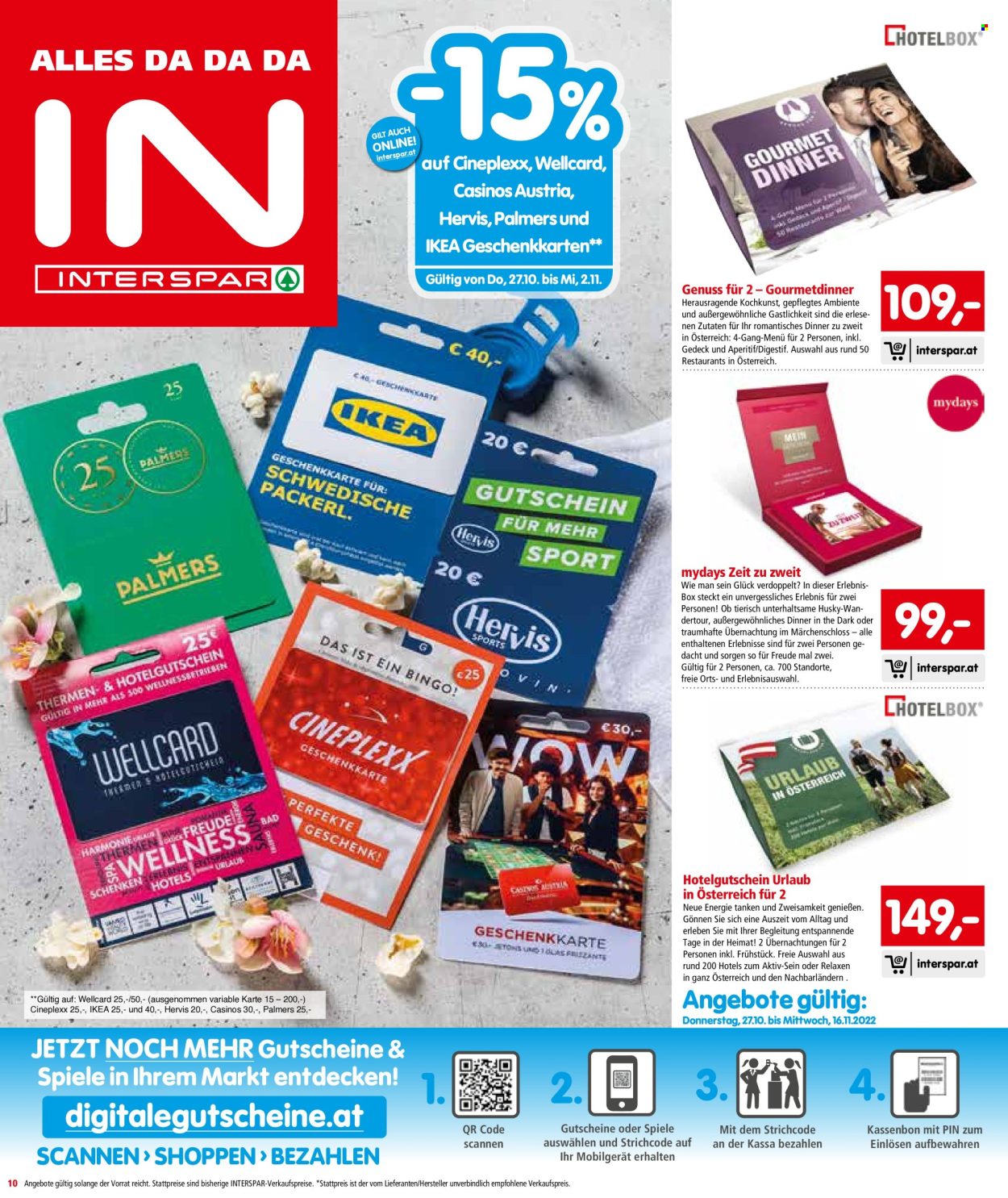 Angebote INTERSPAR - 25.10.2022 - 27.10.2022. Seite 10