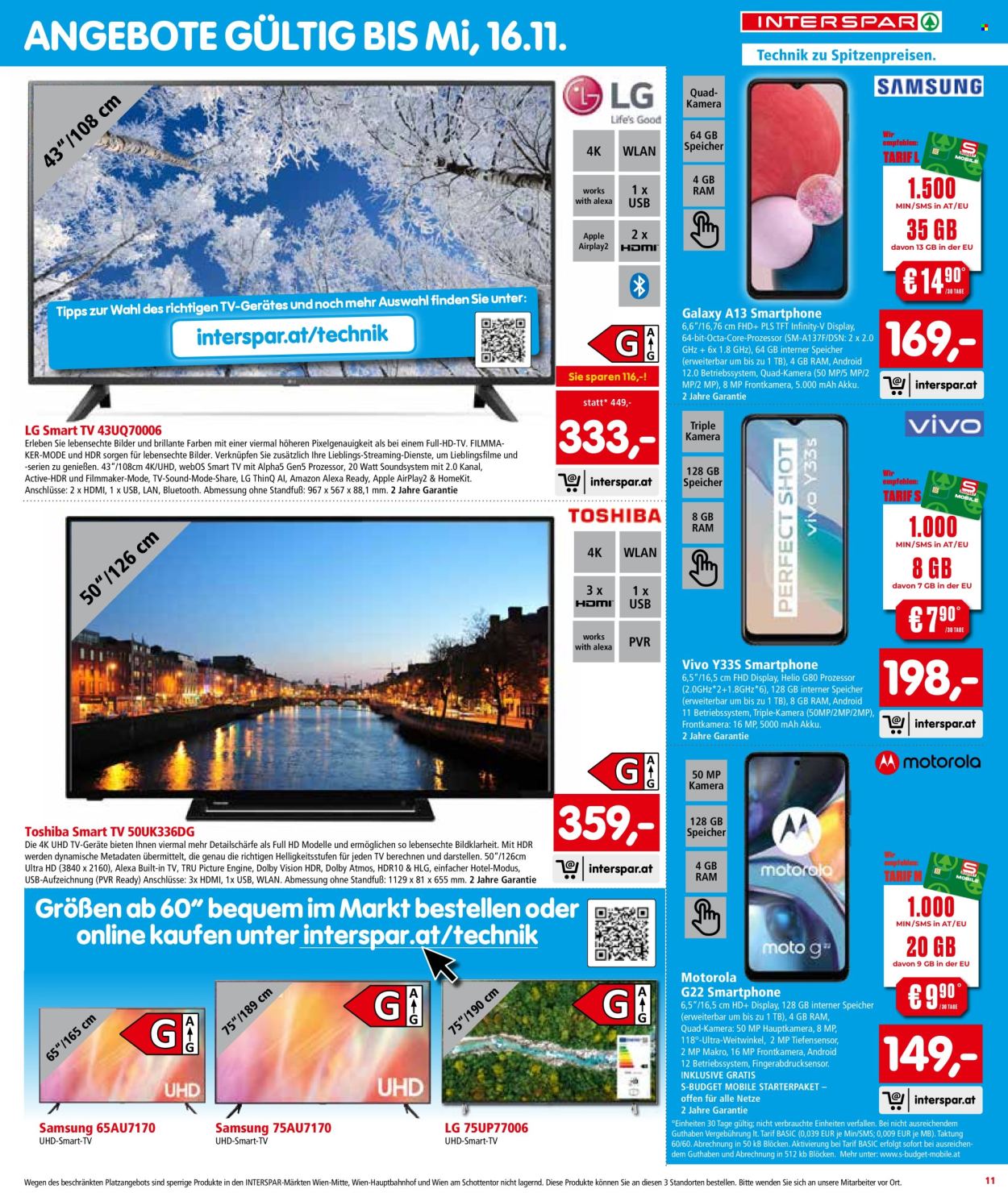 Angebote INTERSPAR - 27.10.2022 - 2.11.2022. Seite 11