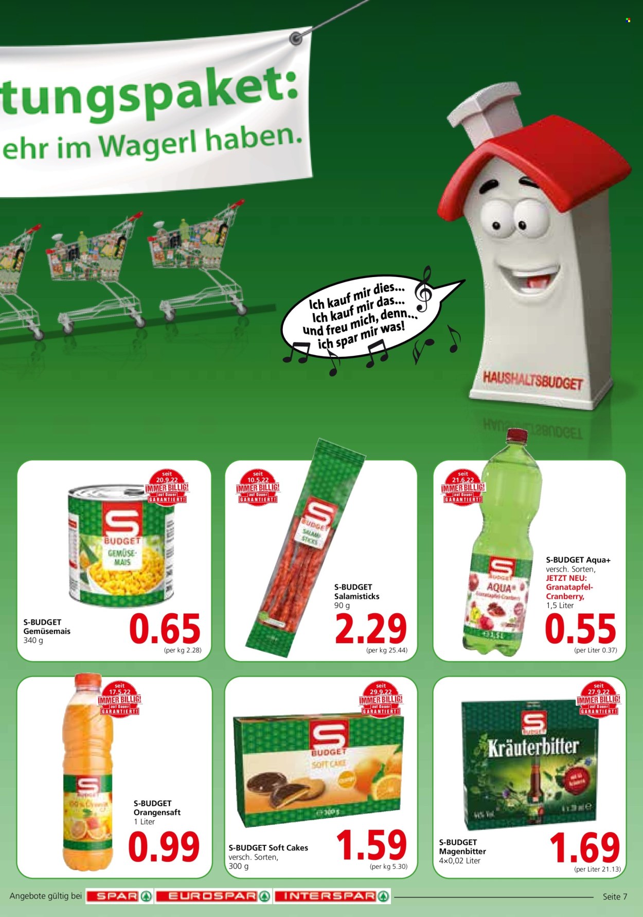 Angebote INTERSPAR - 27.10.2022 - 2.11.2022. Seite 7