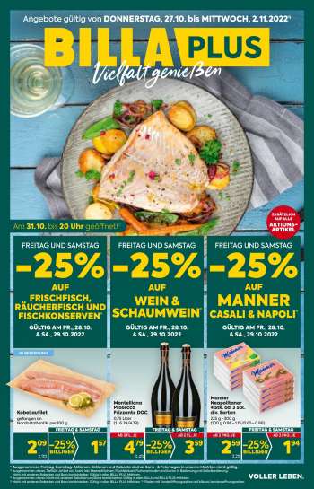 Angebote Billa Plus - 27.10.2022 - 2.11.2022.