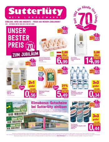 Angebote Sutterlüty - 26.10.2022 - 2.11.2022.