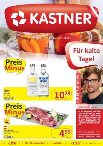 Angebote KASTNER - 7.11.2022 - 19.11.2022.
