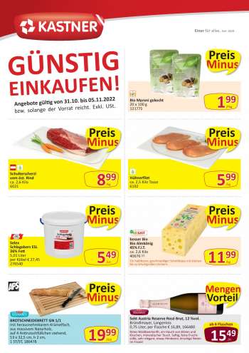Angebote KASTNER - 31.10.2022 - 5.11.2022.