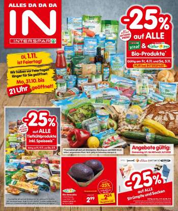 Angebote INTERSPAR - 3.11.2022 - 16.11.2022.
