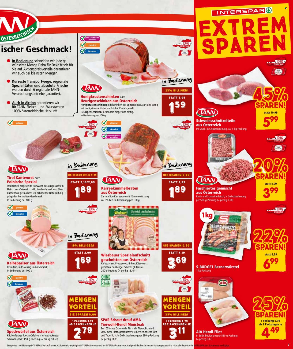 Angebote INTERSPAR - 3.11.2022 - 16.11.2022. Seite 7