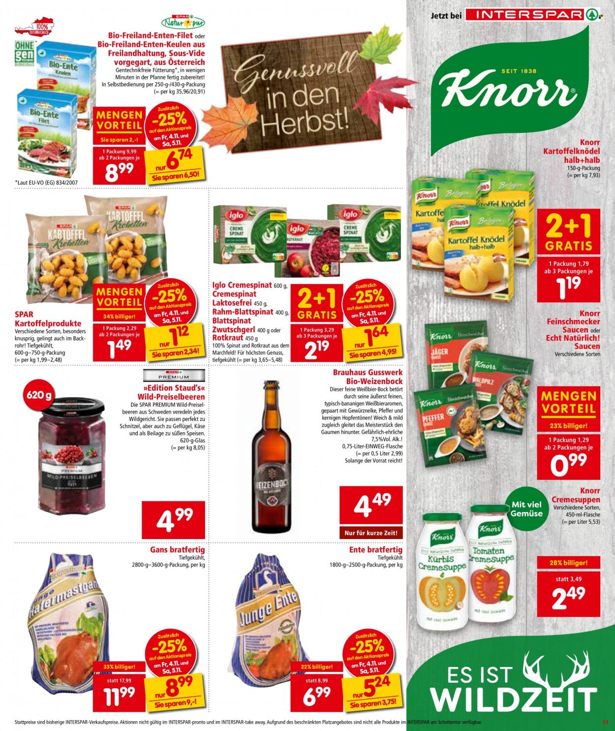 Angebote INTERSPAR - 3.11.2022 - 16.11.2022. Seite 11