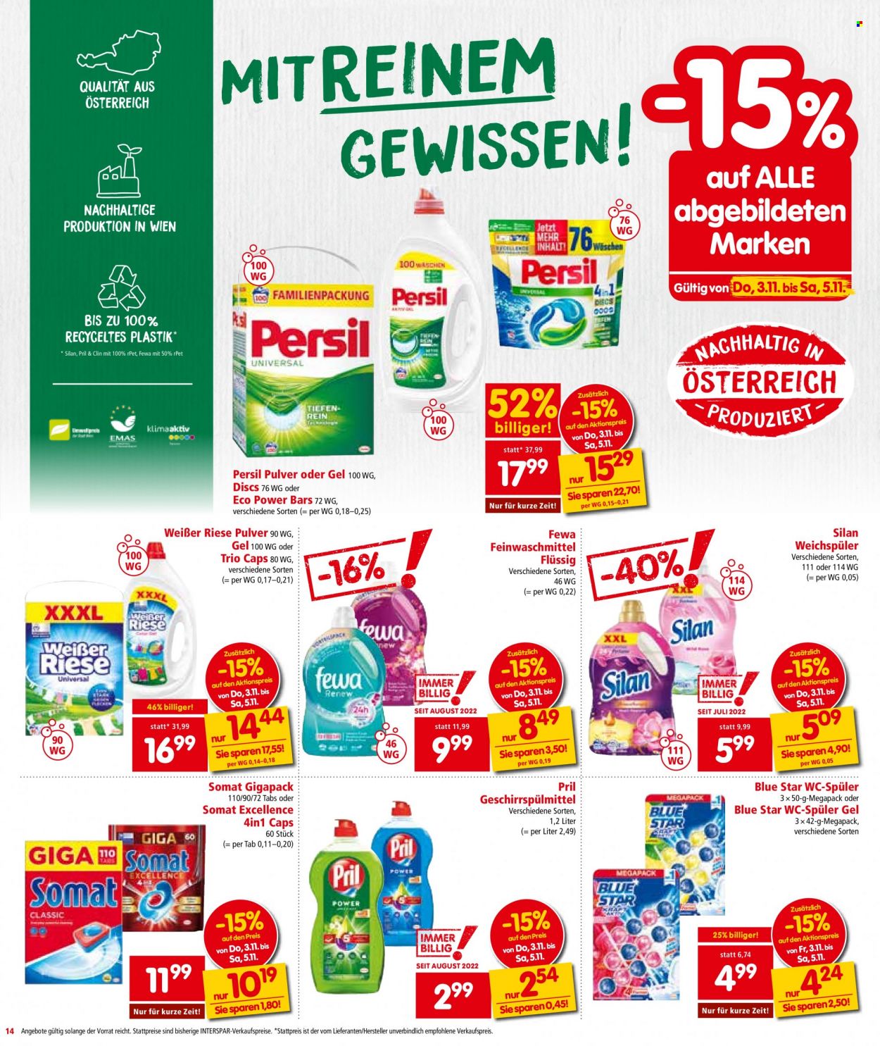 Angebote INTERSPAR - 3.11.2022 - 16.11.2022. Seite 14