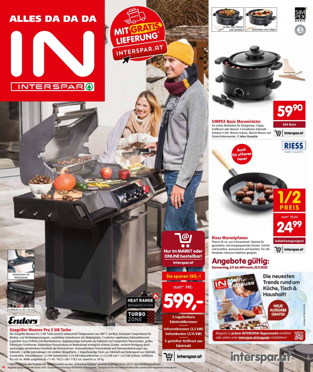 Angebote INTERSPAR - 3.11.2022 - 16.11.2022. Seite 16