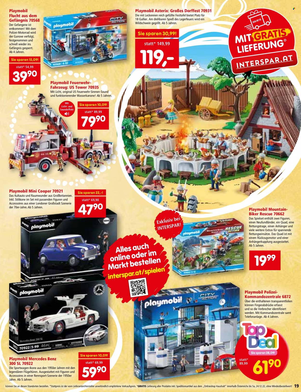 Angebote INTERSPAR - 3.11.2022 - 24.12.2022. Seite 19