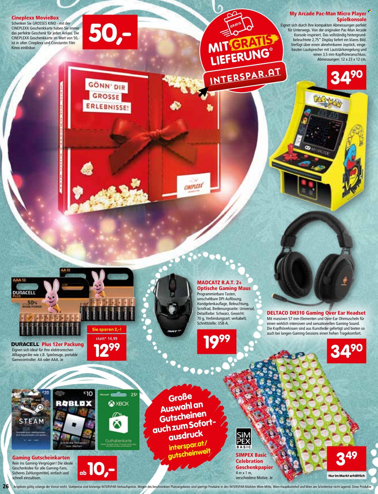 Angebote INTERSPAR - 3.11.2022 - 24.12.2022. Seite 26