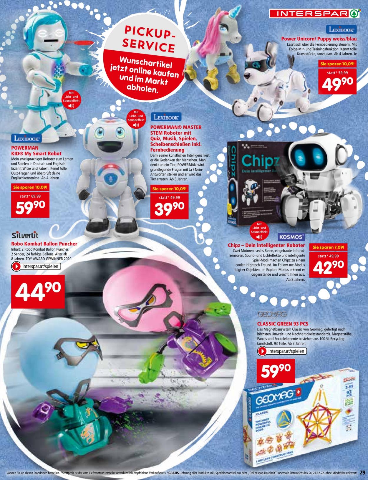 Angebote INTERSPAR - 3.11.2022 - 24.12.2022. Seite 29
