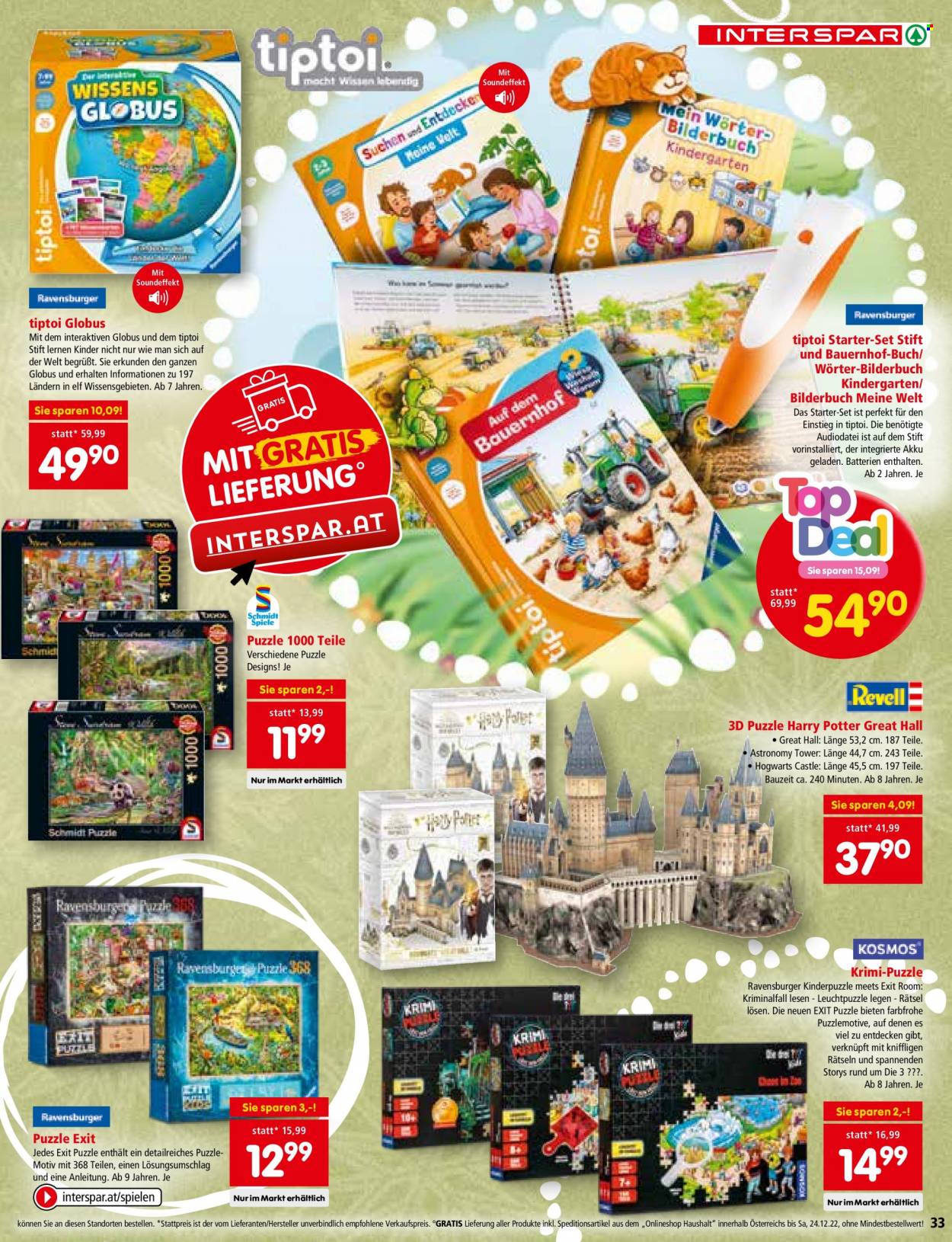 Angebote INTERSPAR - 3.11.2022 - 24.12.2022. Seite 33