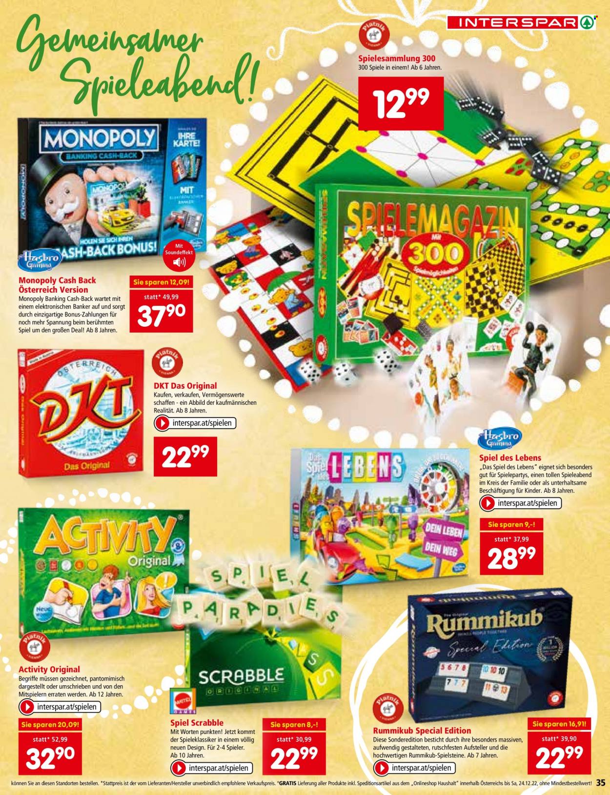 Angebote INTERSPAR - 3.11.2022 - 24.12.2022. Seite 35