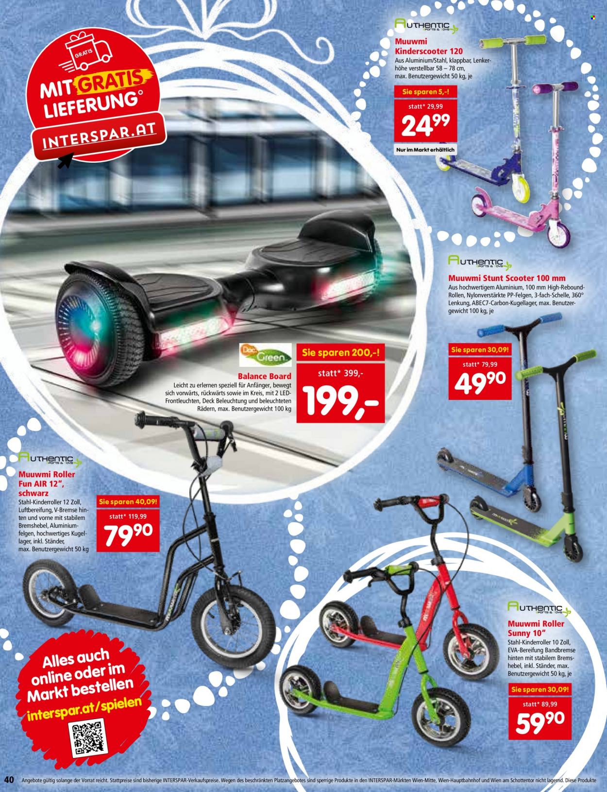 Angebote INTERSPAR - 3.11.2022 - 24.12.2022. Seite 40
