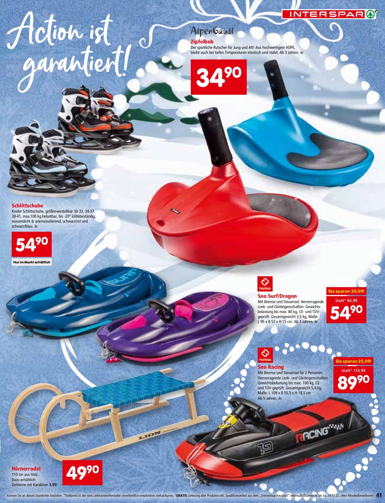 Angebote INTERSPAR - 3.11.2022 - 24.12.2022. Seite 41
