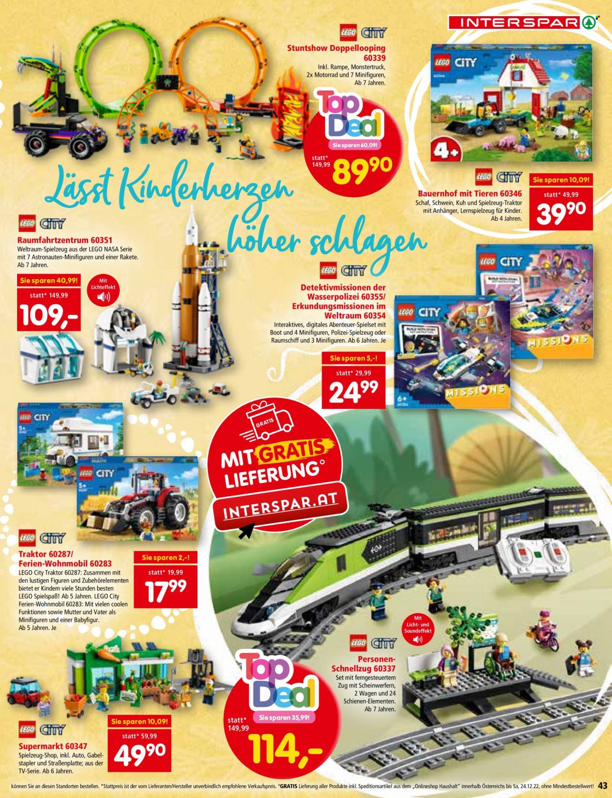 Angebote INTERSPAR - 3.11.2022 - 24.12.2022. Seite 43