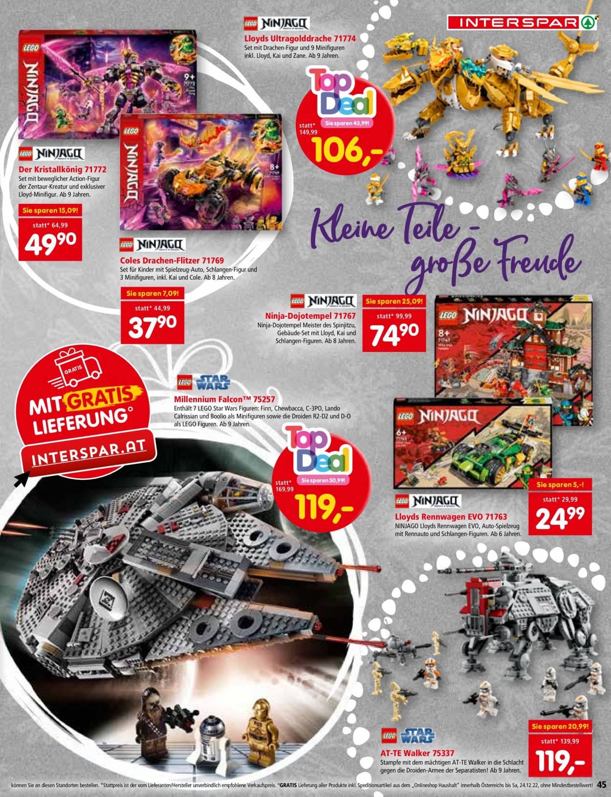 Angebote INTERSPAR - 3.11.2022 - 24.12.2022. Seite 45