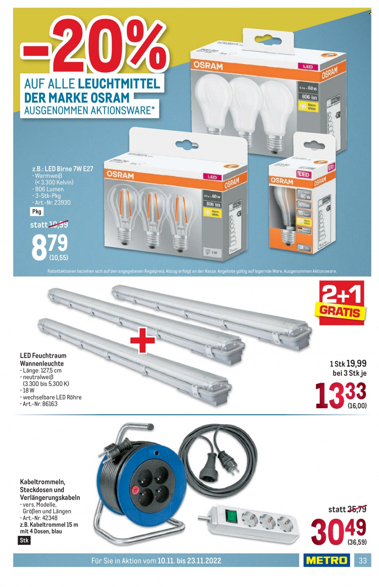 Angebote Metro - 10.11.2022 - 23.11.2022. Seite 33