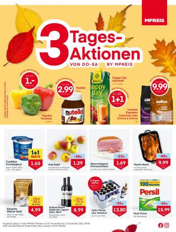 Angebote MPREIS - 7.11.2022 - 13.11.2022.