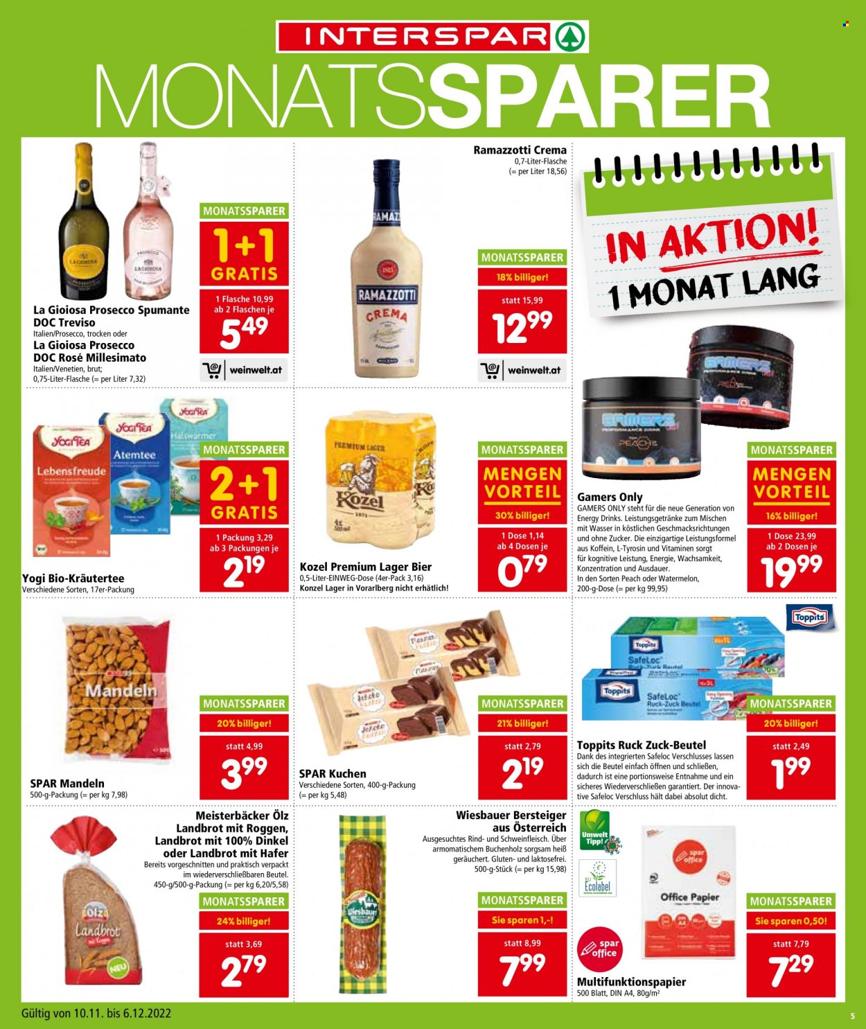 Angebote INTERSPAR - 10.11.2022 - 16.11.2022. Seite 5