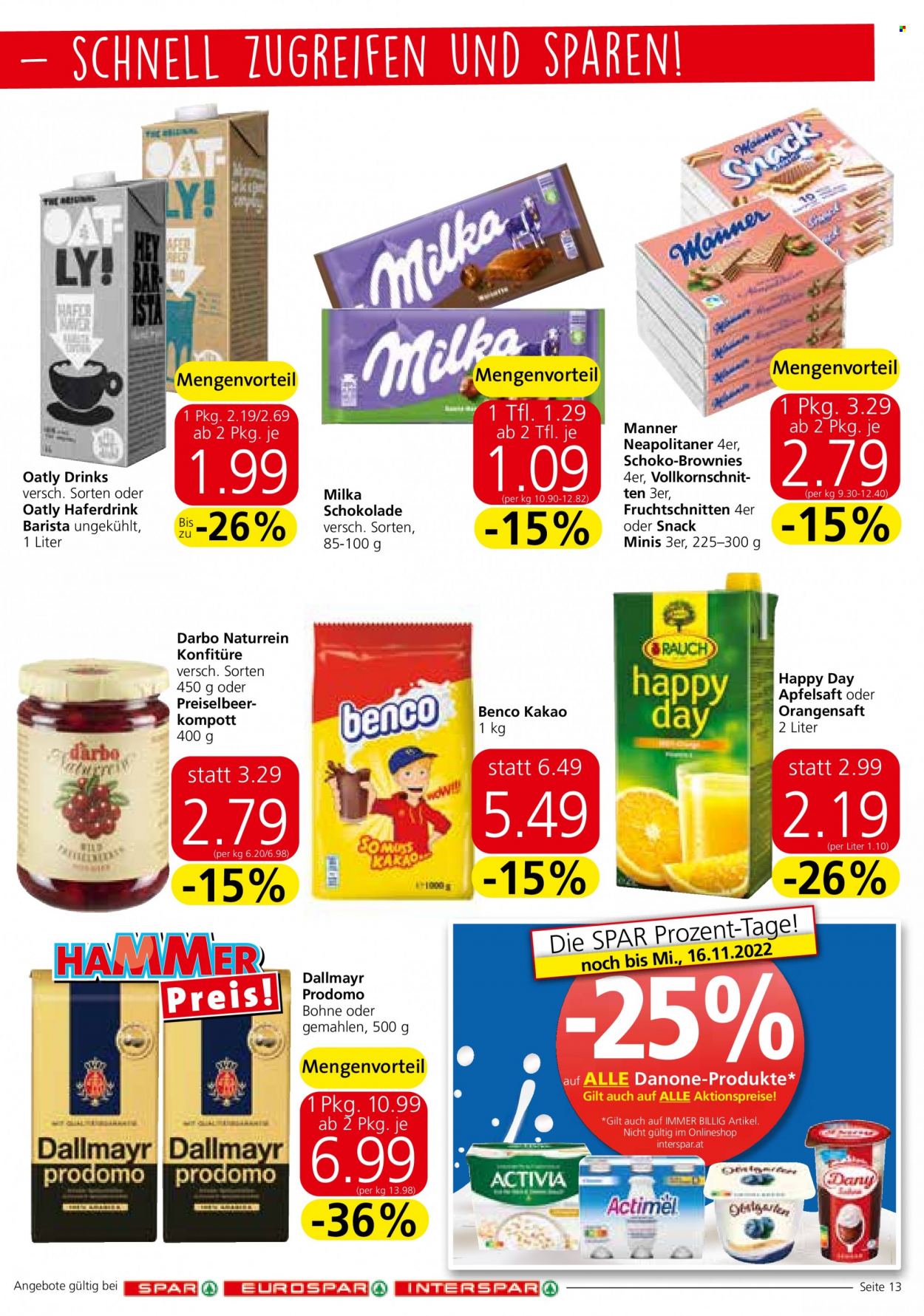 Angebote EUROSPAR - 10.11.2022 - 16.11.2022. Seite 13